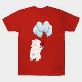 Sheep Balloon Flying T-Shirt